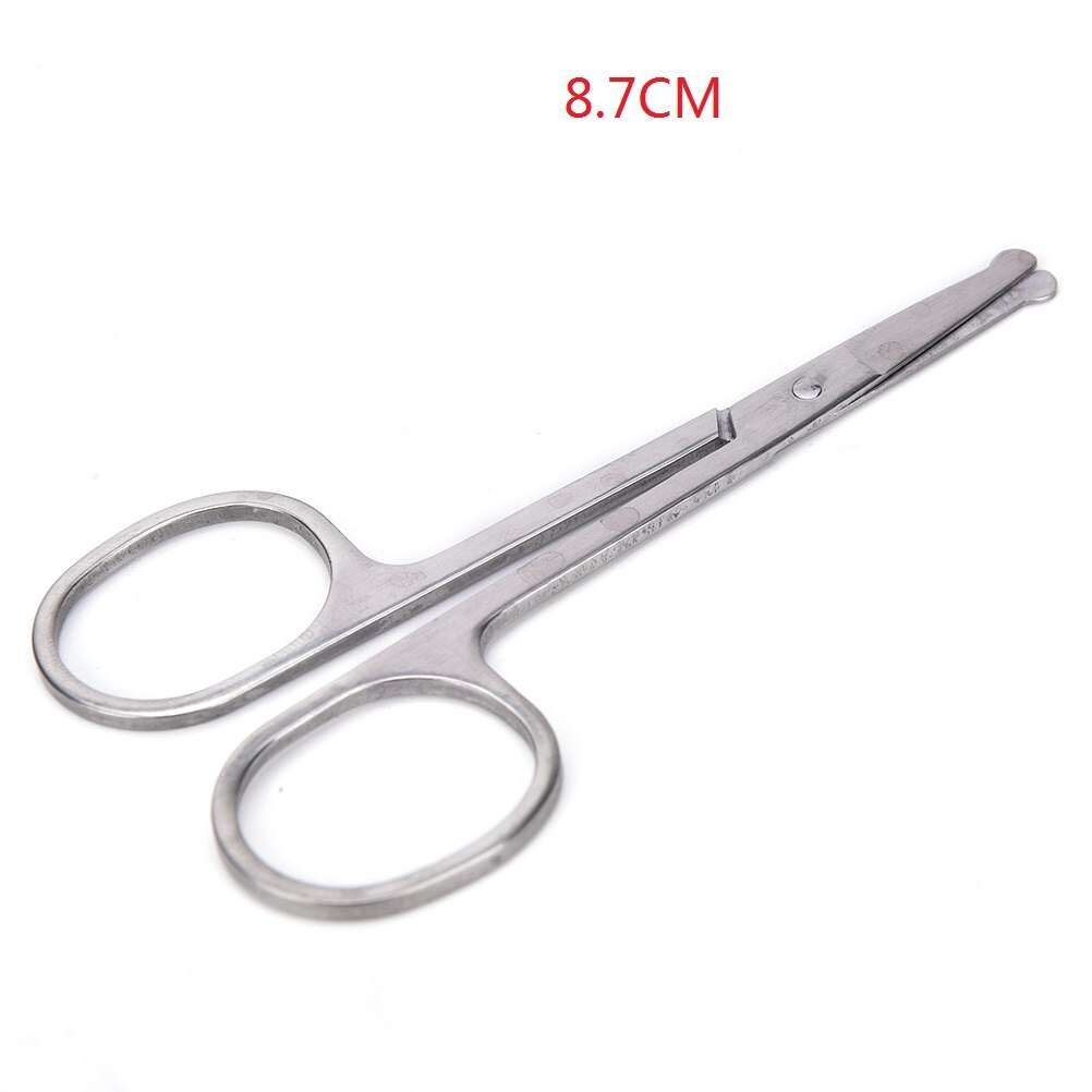 Tijeras pequeñas de acero inoxidable para manicura, pinzas para cortar el pelo de la nariz y las cejas, 1 unidad: 3