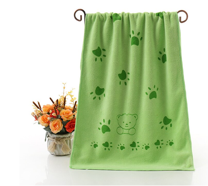 Dog Pet Towel Microfiber Strong Absorbent Water Bath Pet Goods Towel Dry Hair Towels Dog Towels 35*75cm