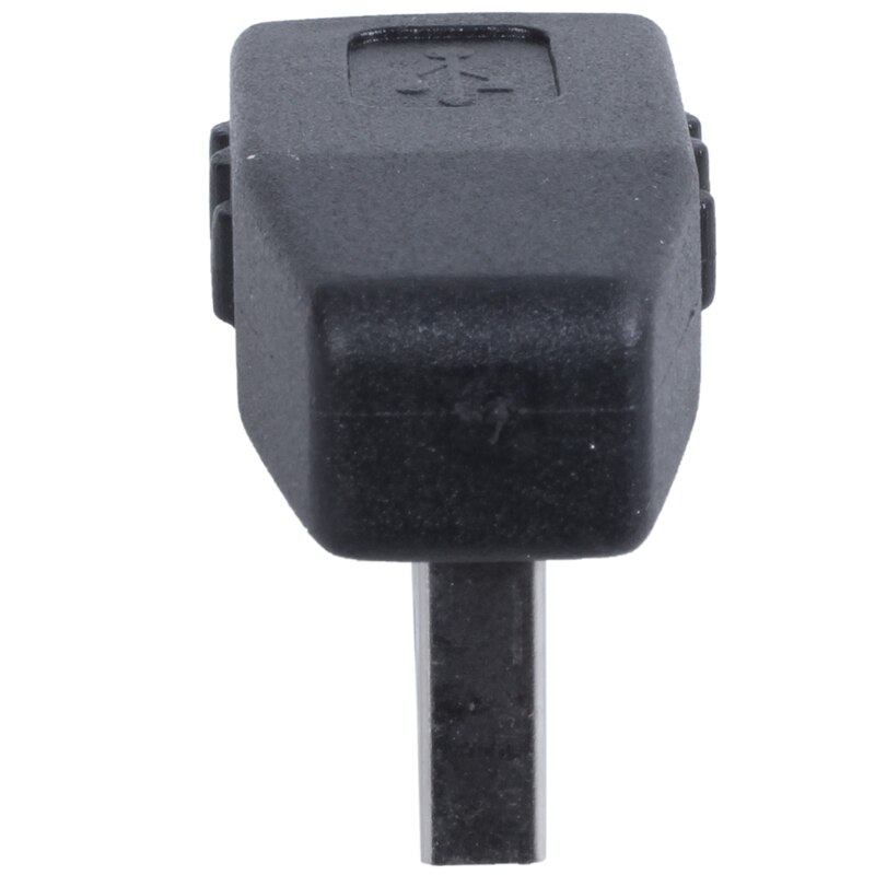 Black Side Right Angle USB A Female To A Male Adapter Connector Hubs
