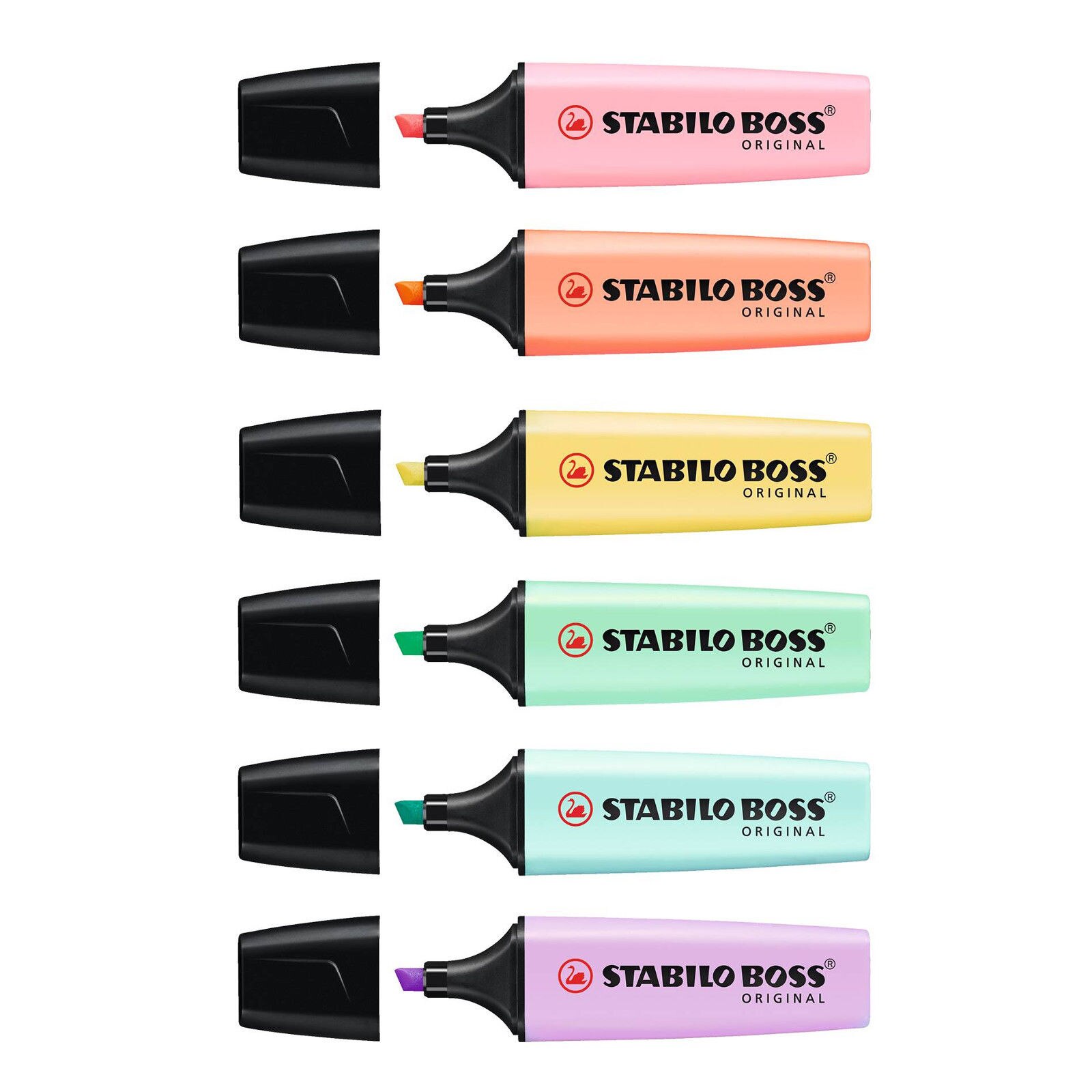 STABILO BOSS Pastel Highlighter Original Markers Environmental Pens For School Office Marking Focus Stationery 1Pcs