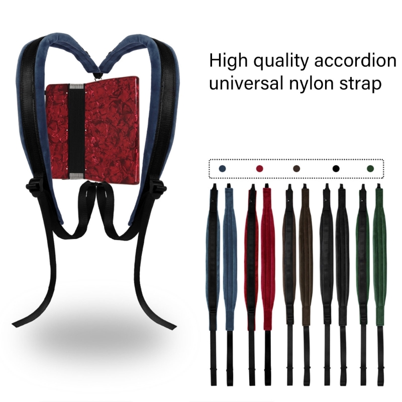 Adjustable Accordion Shoulder Straps Comfortable Harness Accordion Instruments Acessories Suitable for Easy Installation