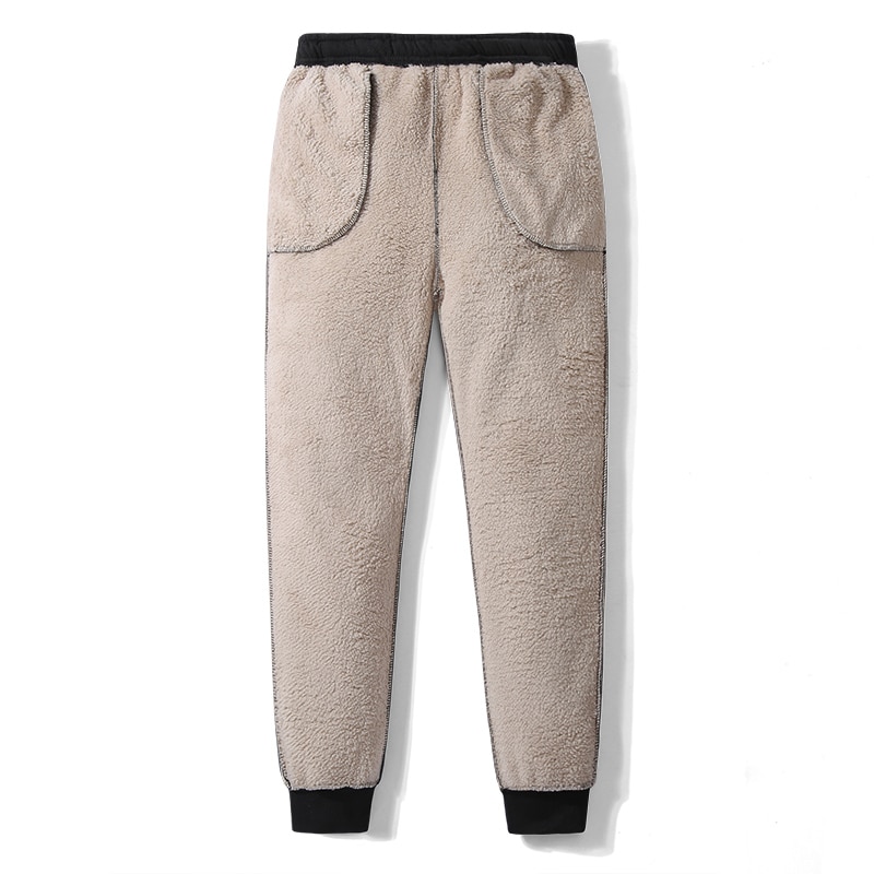 Tjocka träningsbyxor vinter herr #39 ;s plus sammets vadderade byxor slimmade stor storlek varma byxor solida trendiga sportjoggar m -5xl,za306