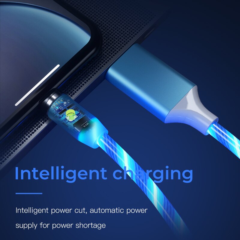 Szybkiego ładowania bezprzewodowego magnetyczny światło płynące mikro rodzaj USB C kabel robić Honor 5X 6A 6X 7A 7X 7C 8A 9X X10 9 10 20 30 zawodowiec kabel robić telefonu