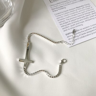 LouLeur 925 sterlina d'argento attraverso 2mm greggio scatola braccialetti catena argento reative squisito per le donne bella braccialetti dei monili del regalo: Default Title