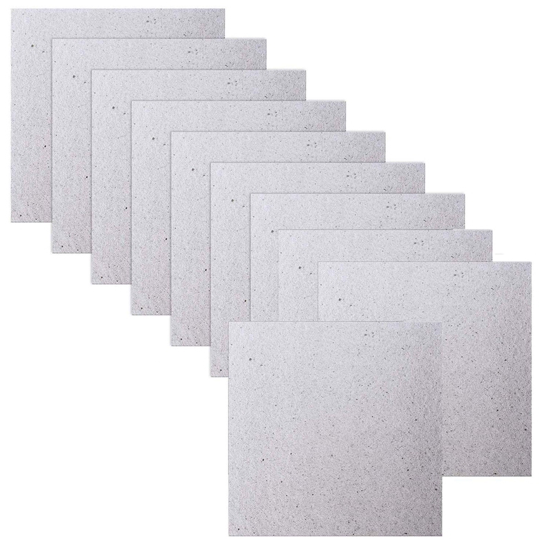 50x Universal- Miniwave Ofen Glimmer Flocken 12x12cm Welle Ofen
