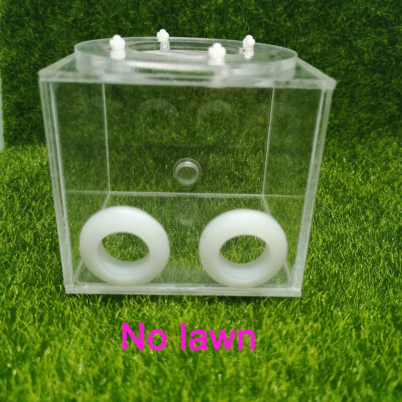 Square Ant Nest Transparent Activity Area Acrylic Ant Farm Climbing Pet Feeding Box 7x7x7 cm: Size-1