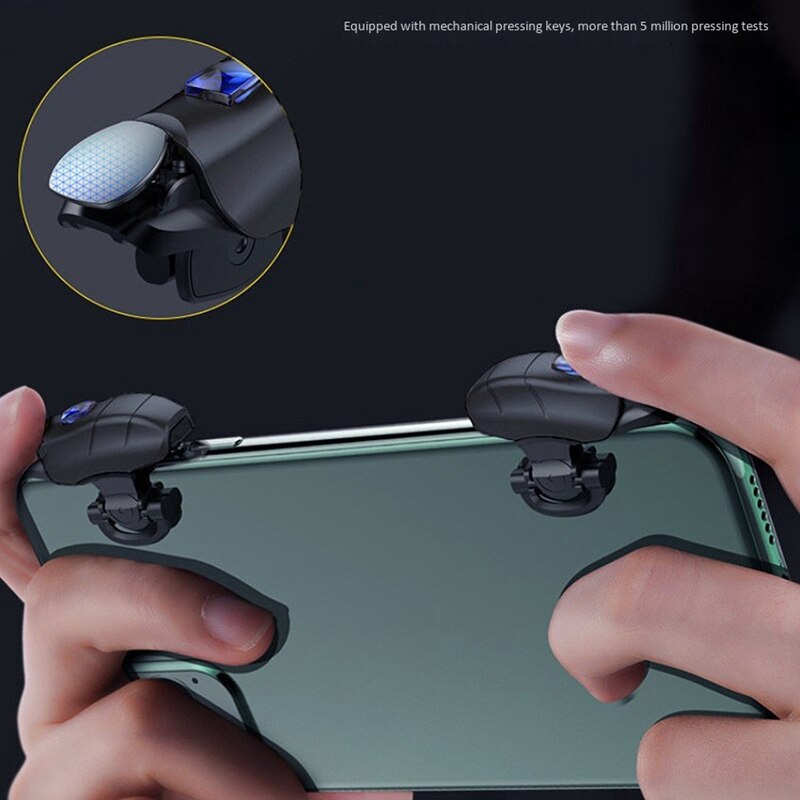 Manette de jeu pour Mobile L1R1, avec gâchette, bouton de visée et de tir, Joystick en alliage PUBG, antidérapant