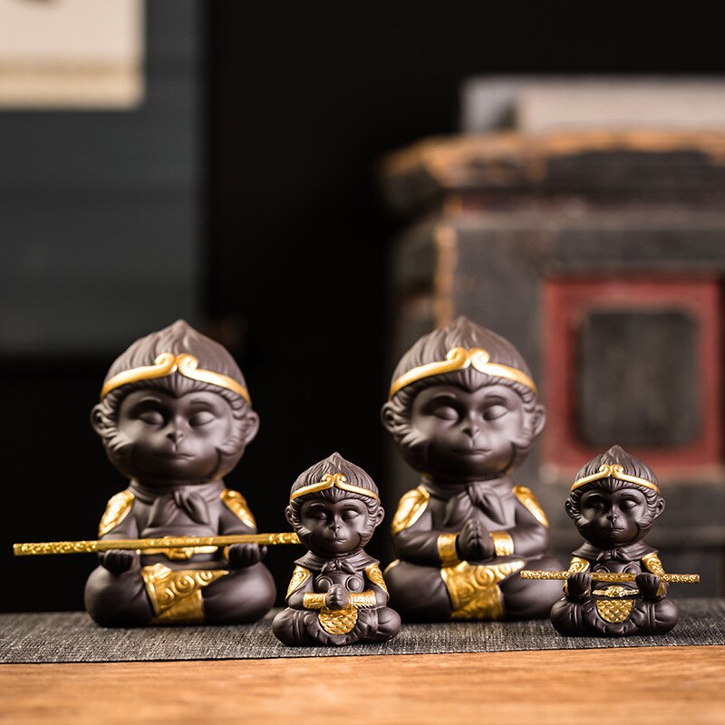 The Monkey King: Quest for the Sutra tea favor Ornaments Supportable Yixing Clay Tea Carve