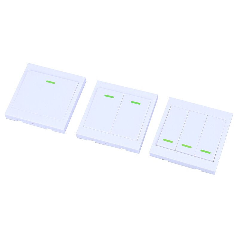 86 Wall Panel Wireless Remote Control Switch Transmitter 1 2 3 Button RF Receiver For Bedroom Ceiling Light Lamp
