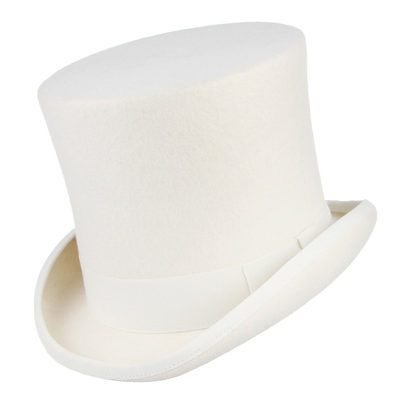 100%  ull brittisk europa gentleman hög hatt scenframträdande topphattar magiker retro personlighet president hatt fedora