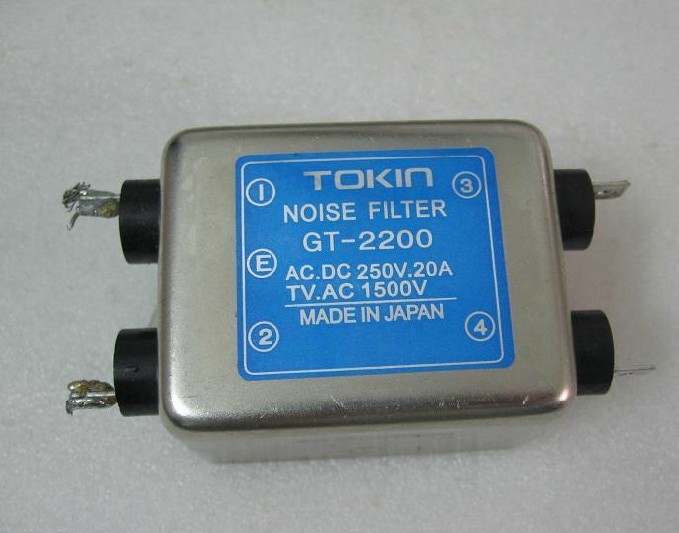 Japansk importeret tokin ac dc dobbelt strømforsyningsfilter gt -2200 250 v 20a /  strømfilter / støjfilter