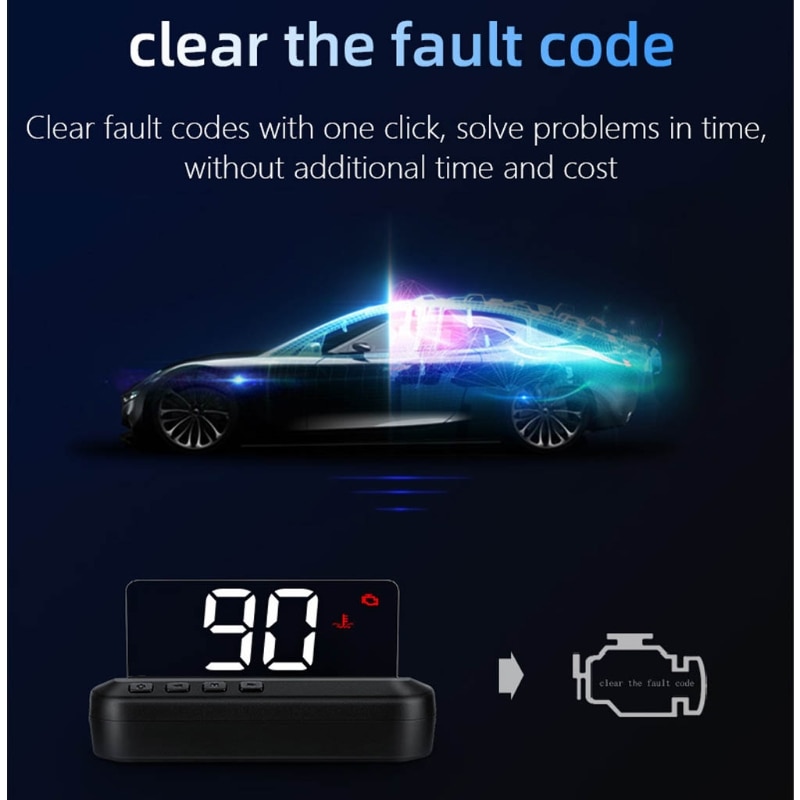 HUD Head-up-Display HD- GPS Tacho Projektion Fahrzeug Informationen Display für Autos Lkw Fahrzeuge