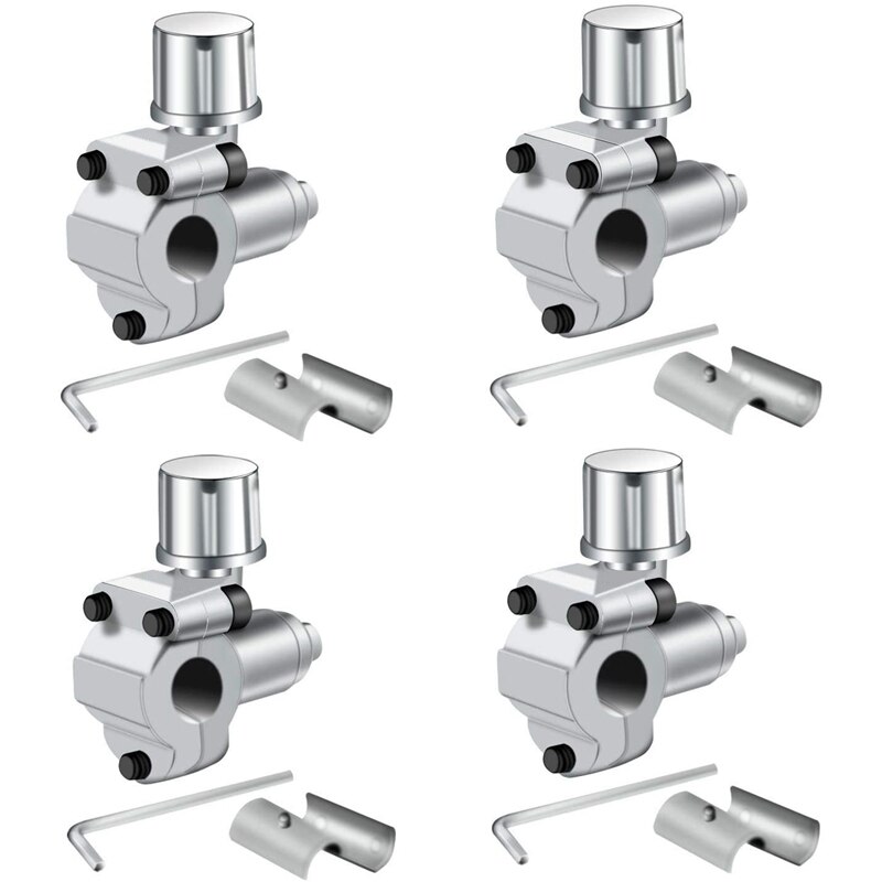 4 Pack BPV-31 Piercing Valve Line Tap Valve Kits Adjustable for Air Conditioners HVAC 1/4 Inch,5/16 Inch,3/8 Inch Tubing