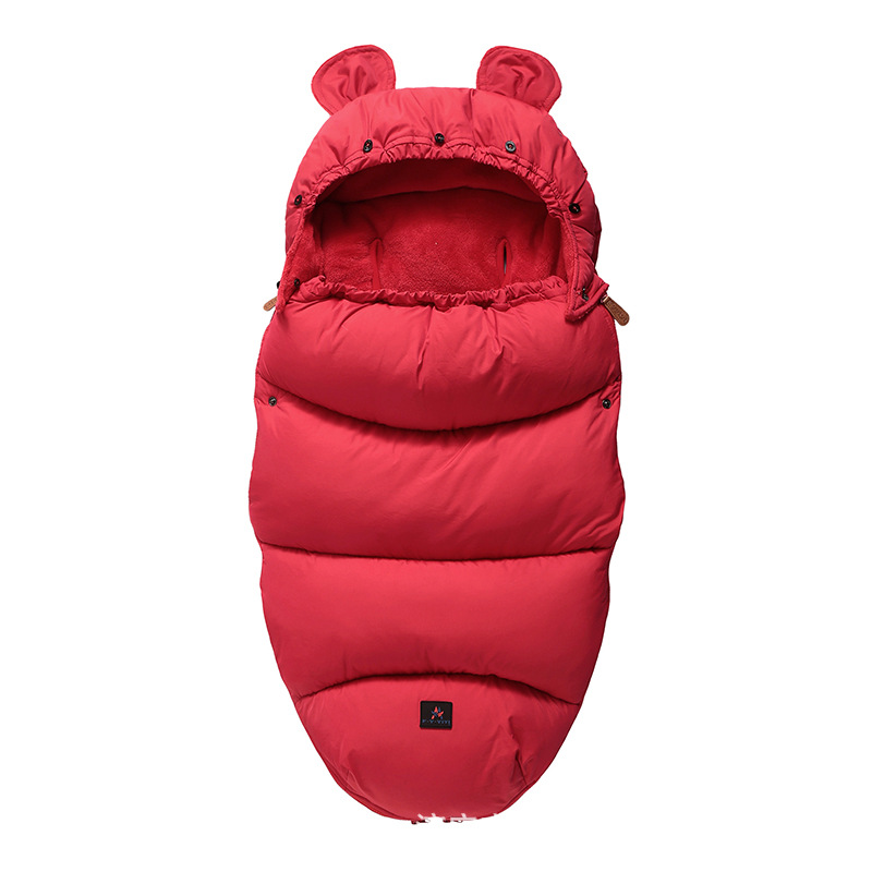 Sacos de dormir calientes de invierno para bebé recién nacido, forro para bebé, envoltura de lana para envolver cochecito, manta para bebé, sacos de dormir: red no fur