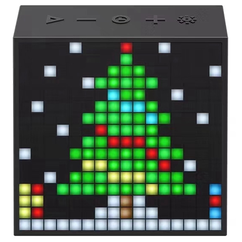 Divoom Bluetooth Portable Speaker Alarm Clock Programmable Pixel LED Display Portable Wireless Mini Speaker