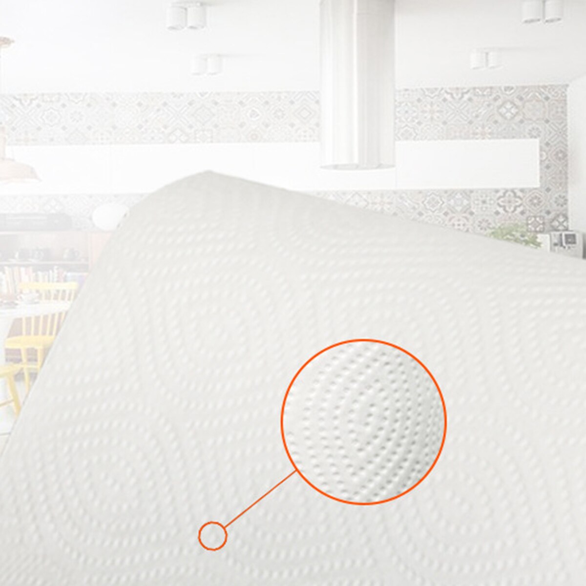 2 Roll Kitchen Paper Towels Thickened Water Oil Absorbent Roll Toilet Paper 2-Ply 75 Sheets Per Roll​ Wood Pulp Paper