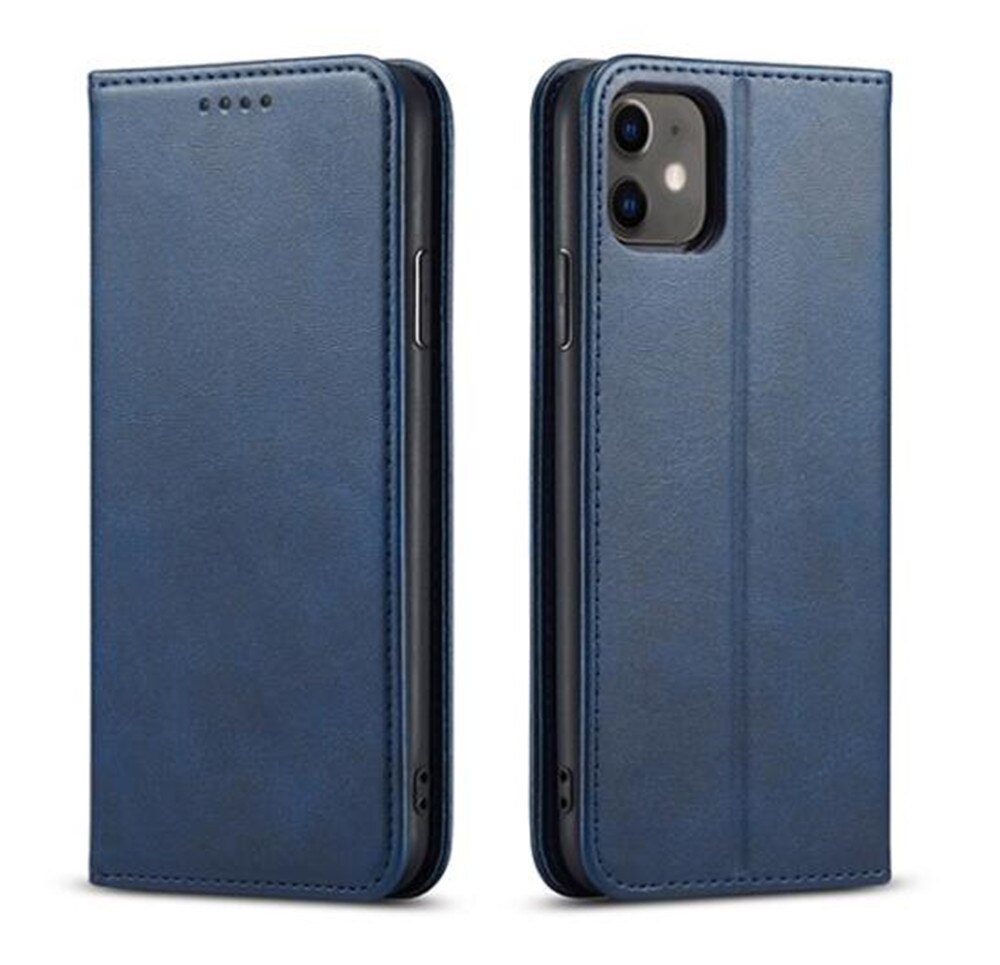 Funda de cuero con tapa para Samsung Galaxy A03s, carcasa de cuero con soporte, para Samsung A03s A03 S A 03 s: MZ Blue