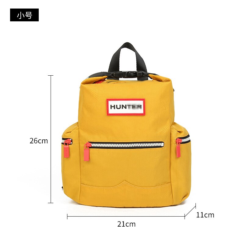 hunter Unisex Waterproof Dwaterproof Nylon Outdoor Travel Backpack Laptop Bags with bag: yellowsmall