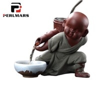 Yixing Authentic Purple Clay Spray Water Monk Tea Pet Office Tea Ceremony Accessories Decoration Crafts Sent Friends