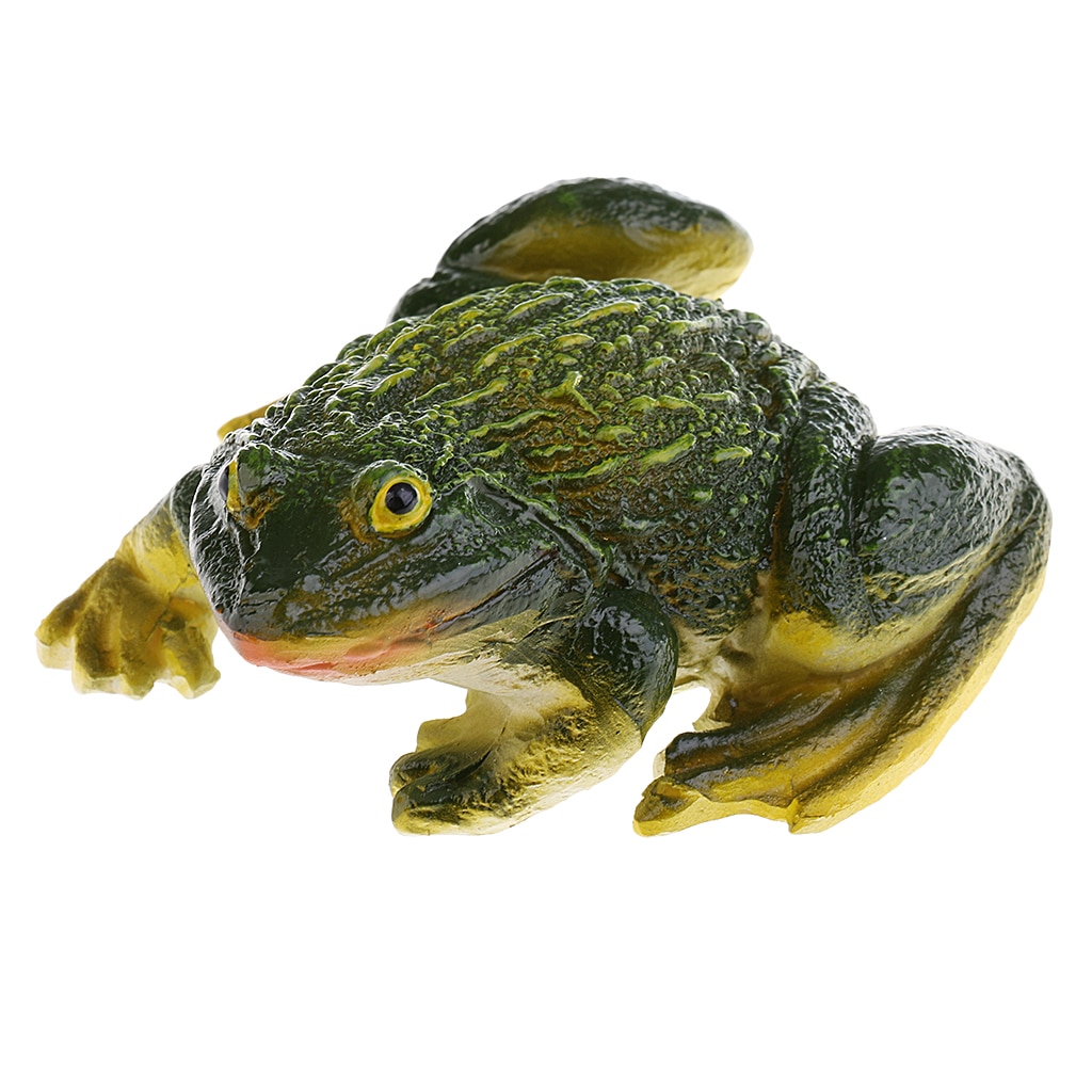 Green Miniature Frog Figure Model for Home Garden Outdoor Scenery Decoration
