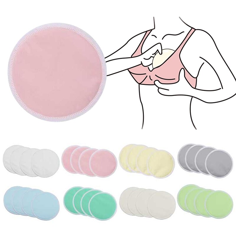 2 Stuks Katoenen Komvormige Verpleging Pad Zachte 3d Cup Ademende Borst Pad Anti-Overflow Borst Babyvoeding accessoires