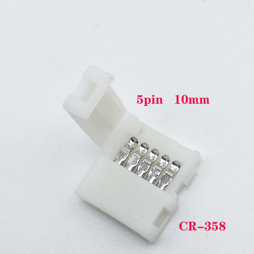 5 stks/partij LED Connector 2 pin 3 pin 4 pin soldeerloze Voor 8mm 10mm 5050 3528 ws2811 ws2812b 5630 5730 smd LED Strip: 1-CR-358