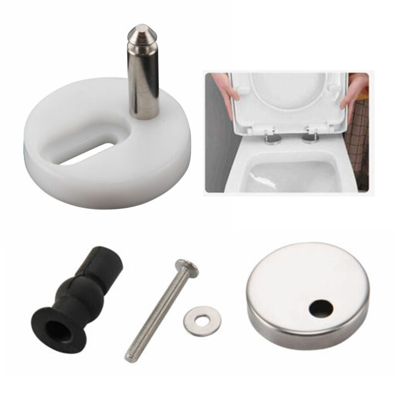 1Pair Of WC Bathroom Toilet Seat Hinge Fittings Quick Release Hinges