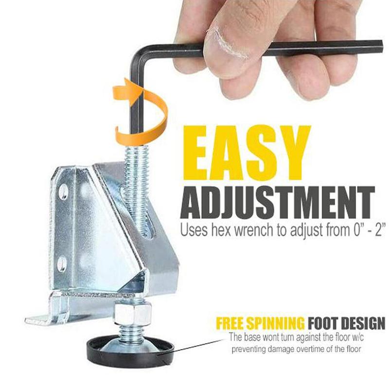 Garderobenivå justerbare føtter kraftig belastning fot møbler skap ben sofa føtter brakett gulvbeskyttelse maskinvare