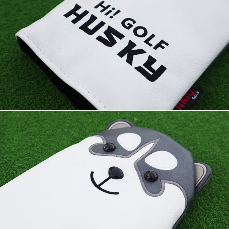 International Standard PU Waterproof Golf Club Putter Head Covers Sets Soft Velvet Inner Protective Cover Golfing Accessories