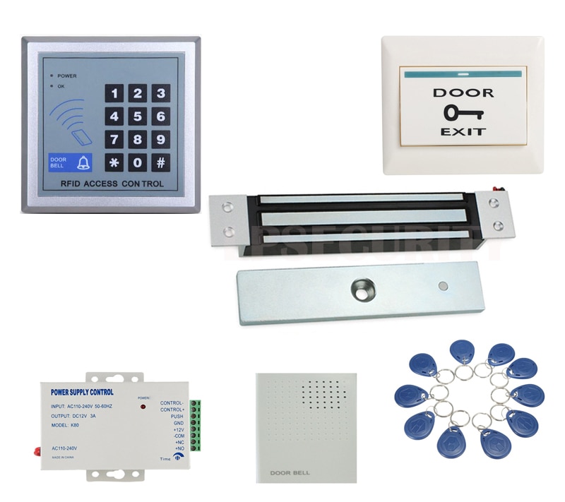 concealed built-in 180kg 350lbs Electric Magnetic Door Lock kit for Access control system intercom office glass wooden door