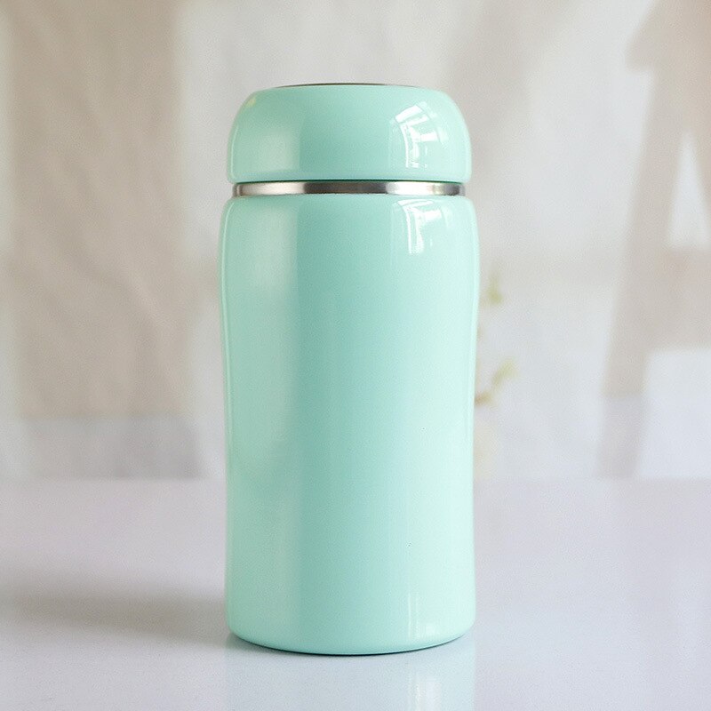 250ml/350ml kolorowe kubki termiczne dla dzieci ze stali nierdzewnej, termosy próżniowe, termosy damskie ze stali nierdzewnej, izolowane kubki termiczne: 250ml / Zielony