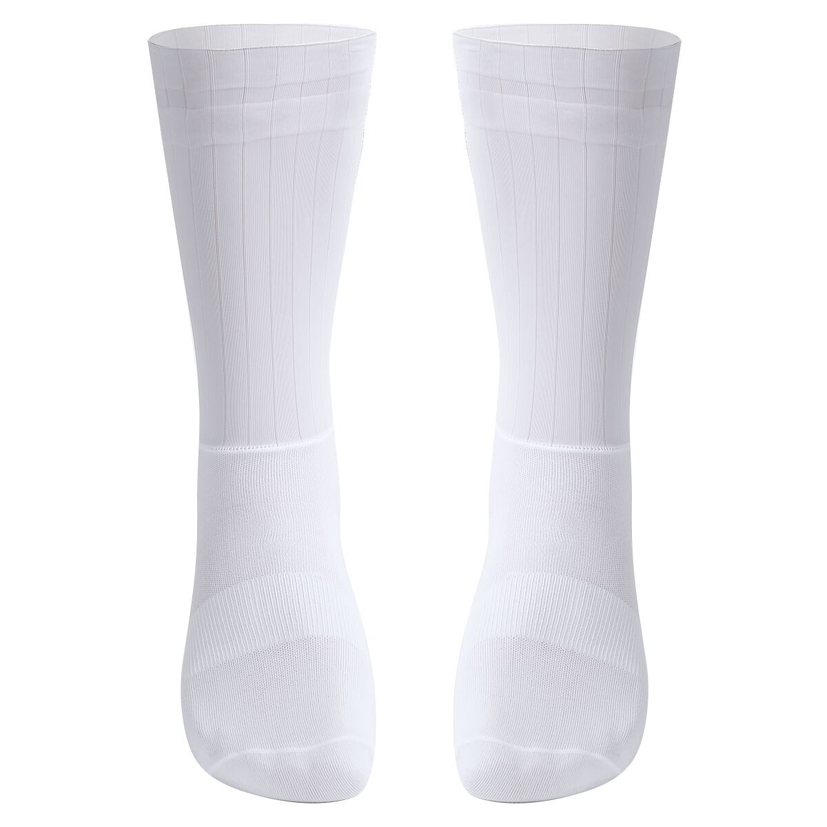 Calcetines deportivos Unisex, transpirables antideslizantes, calcetines de equipo aerodinámico para ciclismo, ropa deportiva para montar en bicicleta, calcetines de negocios para exteriores: White