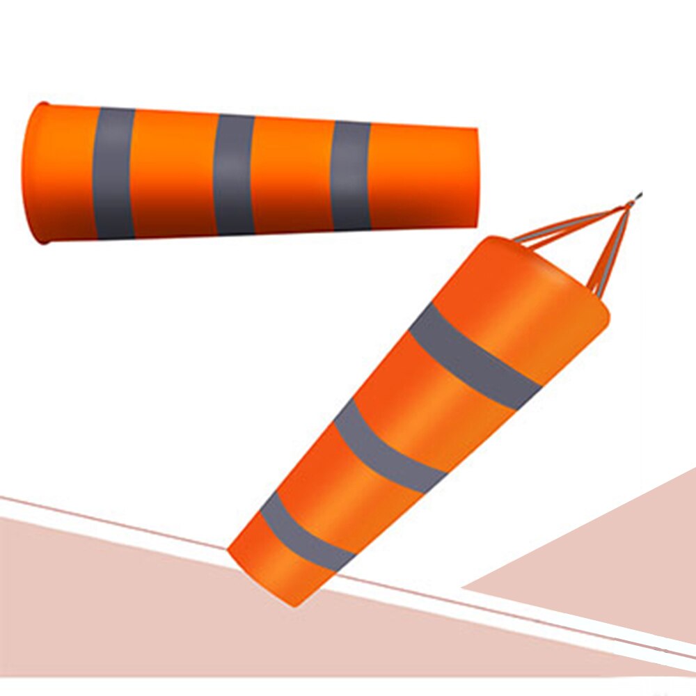 80/100 / 150CM Reflective Windsock Outdoor Scratchproof Windproof Fluorescent Reflective Windsock Weathervane