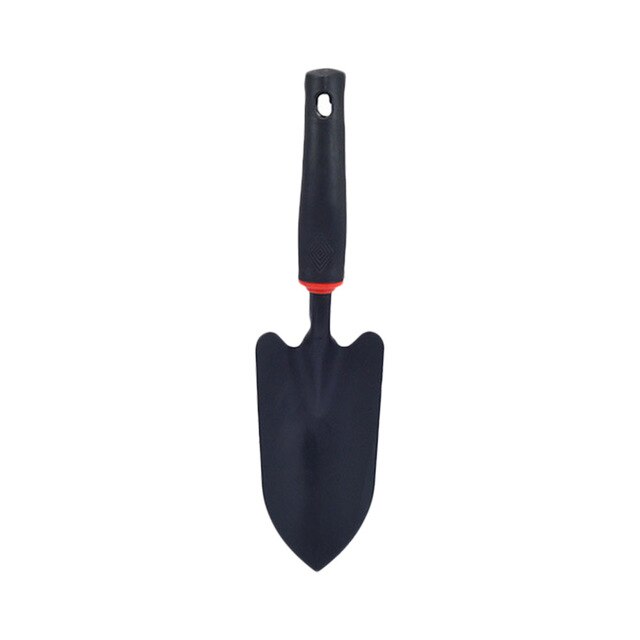 Gardening 5 Tooth Rake Two Use Hoe Shovel Black Rubber Handle Set Garden Flower Shovel Tool High Carbon Steel Ergonomic: 4