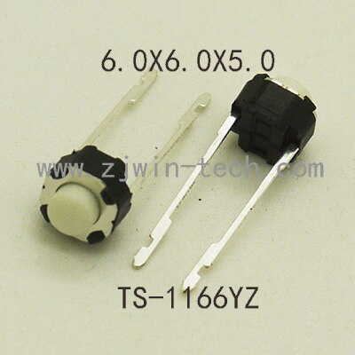 Mini boutons poussoirs à bouton-poussoir, 2 broches, 6x6x5/4mm, 30 pièces, pour montage Audio PCB, bouton de commutation momentané, en cuivre