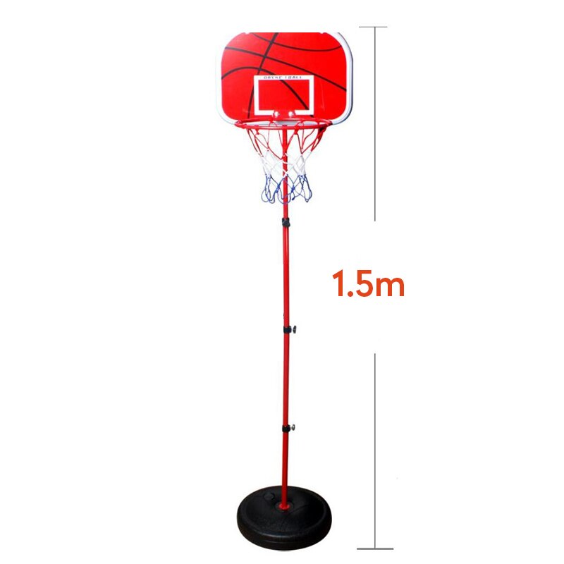 170cm basketball rack højdejusterbare børns basketball hoop legetøjssæt dreng træning træningstilbehør med 2 basketballer: 1.5m