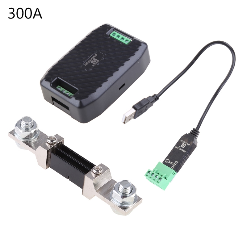 PZEM-017 skrzynka komunikacyjna DC interfejs RS485 Modbus 0-300V 300A bocznik USB: 300A