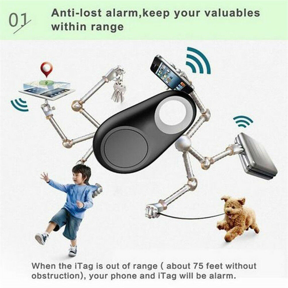 Mini Bluetooth Tracking Finder Anti-loss Seeker Locator Alarm Clock Auto Car Pets Kids Motorcycle Tracker