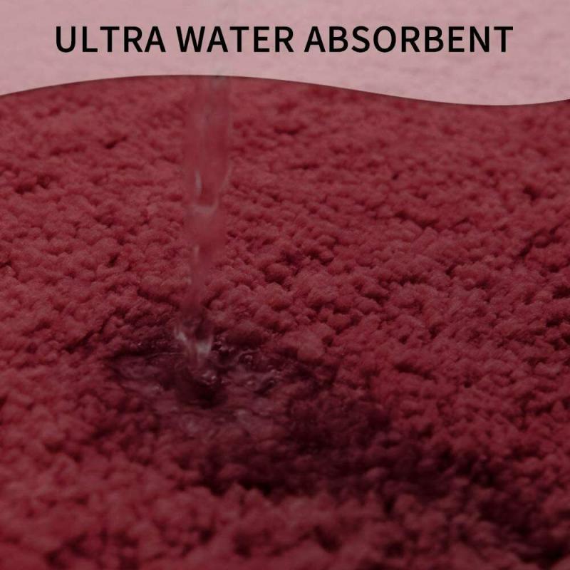 Alfombrillas absorbentes de baño de agua, alfombra antideslizante de microfibra suave, productos de baño