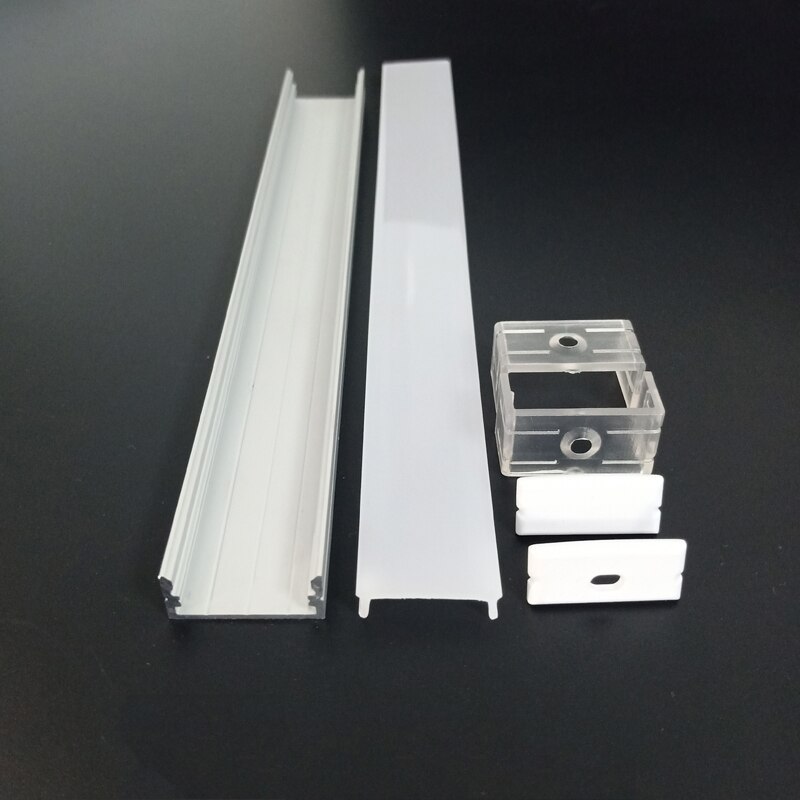 U Shape LED Bar Light Milky Diffuser Cover Aluminum Extrusion Profile