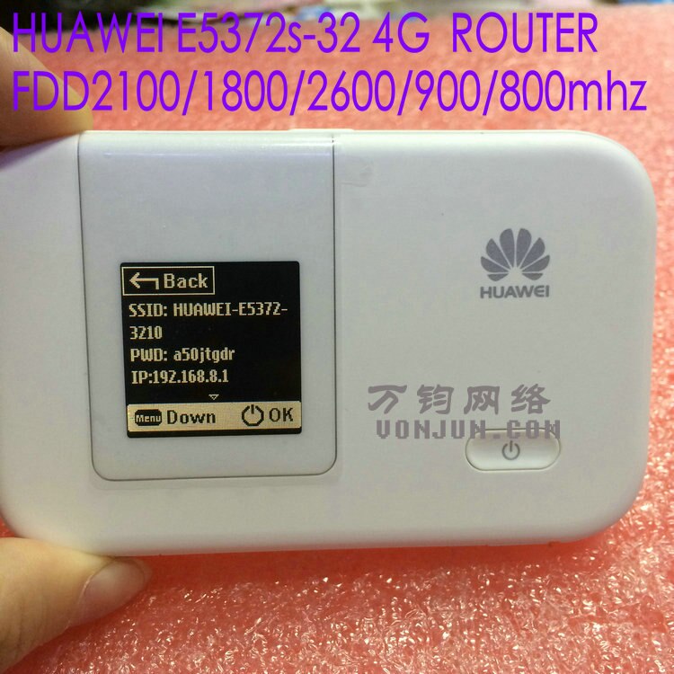 Unlocked 150Mbps 4g Portable Wifi Router E5372 Mobile Hotspot E5372s-32 support APP