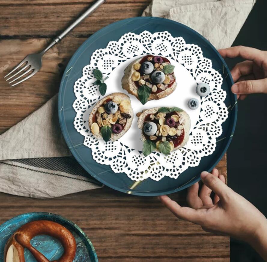 Okrągła taca żywicy epoksydowej formy talerz na owoce pokładzie podstawka silikonowe formy DIY rzemiosło ozdoby