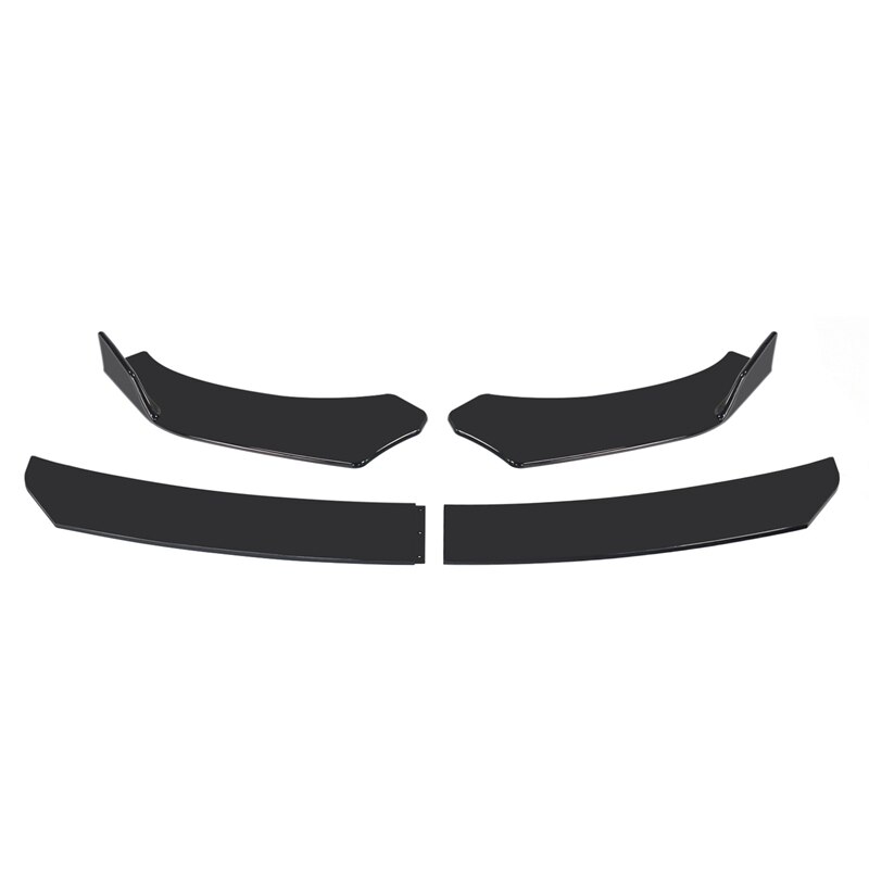 Glanzend Zwart Voorbumper Lip Onder Panel Universele Bumper Schop Lip Spoiler Protector Guard Body Kit Trim