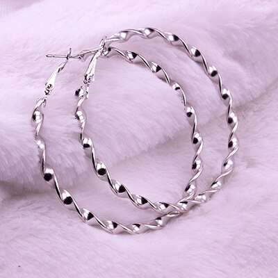 Simple Good Large Circle Round 6CM Big Hoop Earring for Women Jewelry Earring Brincos