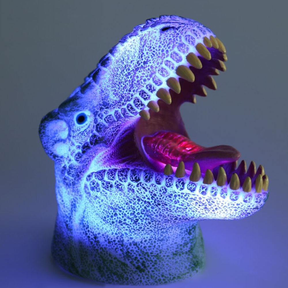 Glow Kleurrijke 3D Grote Mond Dinosaurus Sfeer kinderen Nachtverlichting Bar Decor Lamp Xmas Nieuwjaar Kinderen Speelgoed licht