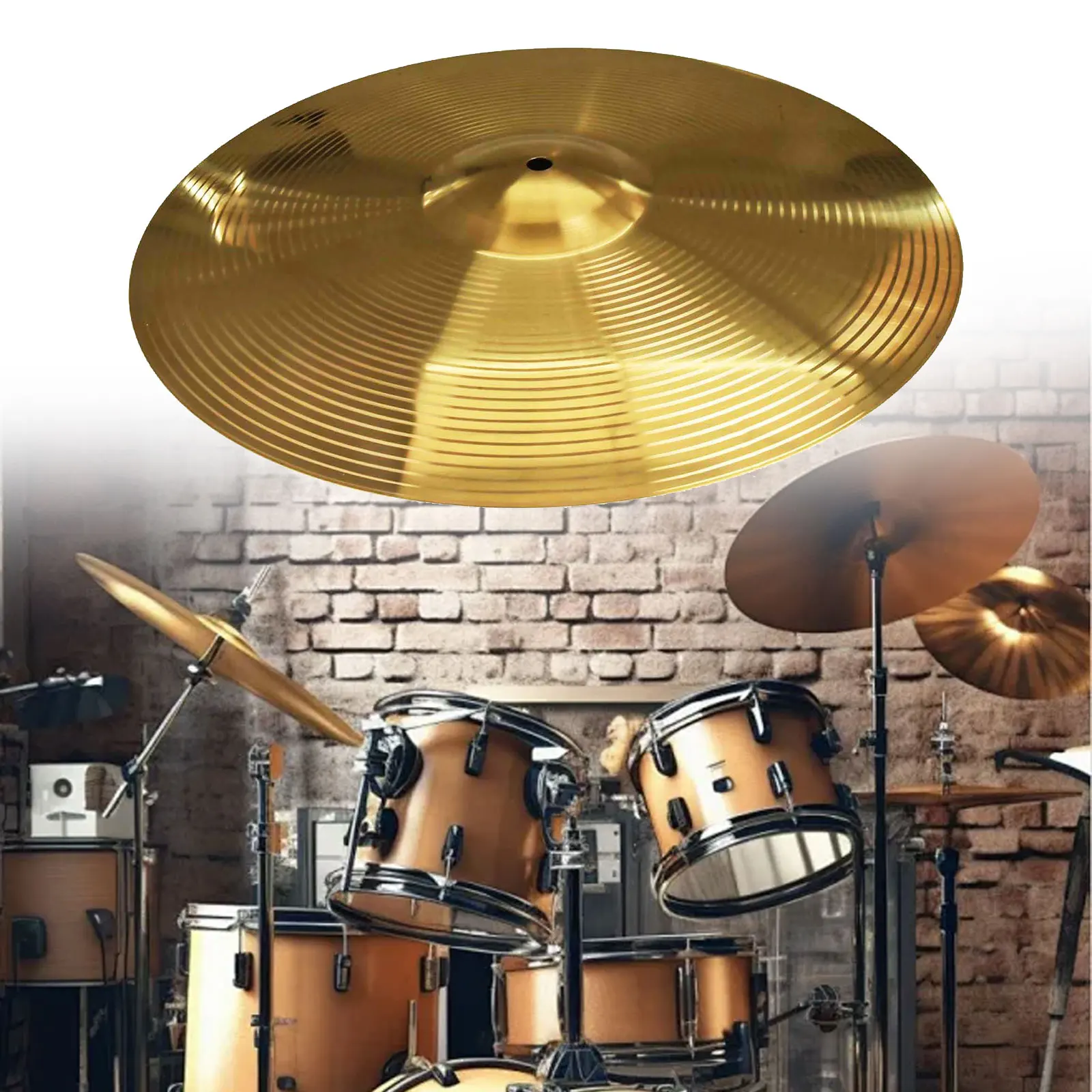 14 16-inch Drum Messing Bekkens Percussie Splash Crash Hi-Hat Jazz Drum Cimbaal Muziekinstrument Onderdelen Drumstel Cimbaal