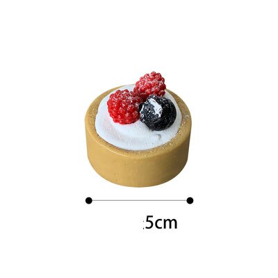 Udsøgt simuleret frugtskål frugtkage model display simulering kage dessert jordbær tærte kage bagning butiksvindue: G