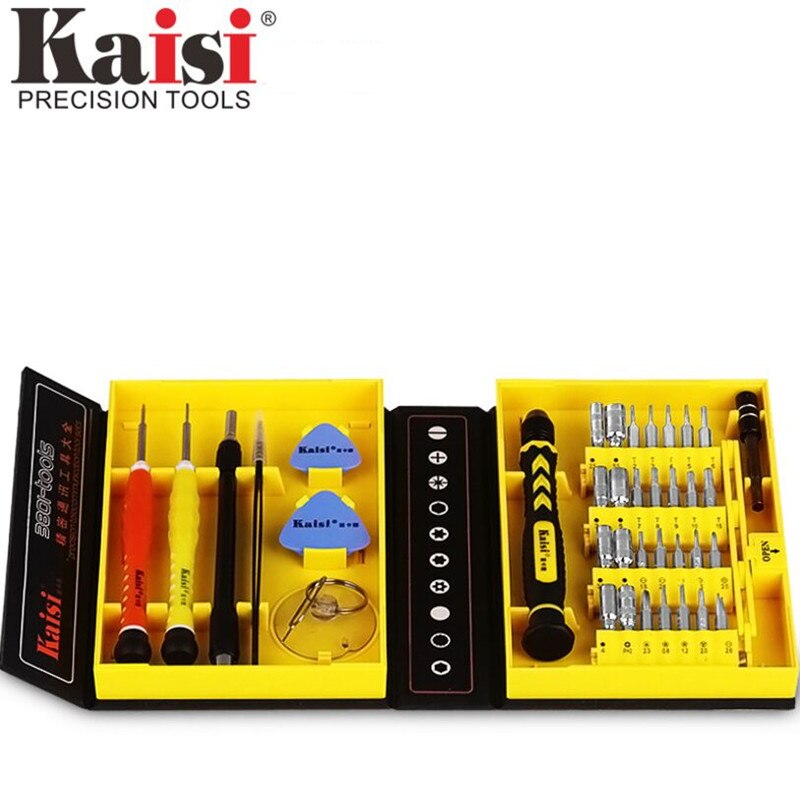 Kaisi 38 in 1 Screwdriver Set multipurpose phone Opening Repair Tool for PC, laptop, mobile phone Tools Sets Network tool