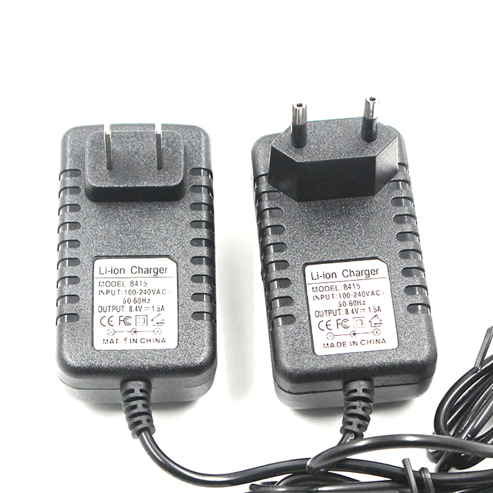 4.2V 8.4V 12.6V 16.8V 21V 25.2V 29.4V 1A 2A 3A 18650 Lithium Battery Charger for Lithium Battery Pack 90 Degree Elbow