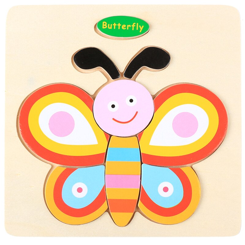 Holz kinder spielzeug 3-7 jahre alt kognitiven 3D drei-dimensional puzzle spielzeug Frühen bildung pädagogisches holz puzzle spielzeug: 11